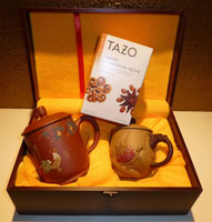 Exquisite Chinese Tea Cup Set in Wooden Gift Box