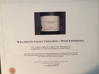 Willamette Valley Vineyards Pinot Experience